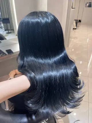 セミロング カラー 韓国レイヤー×モテ髪 /MITSUKI🤍のヘアスタイル