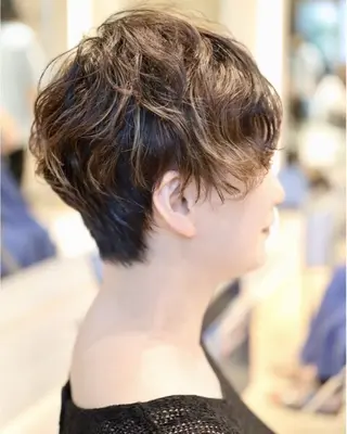 ショート パーマ ショート/ボブ特化 RISK/白井のヘアスタイル