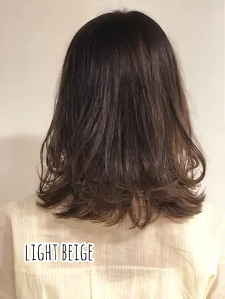 ミディアム カラー パーマ 年間1500人担当 代表 南一路のヘアスタイル