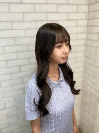 ロング カラー ヨシダ フミノリのヘアスタイル