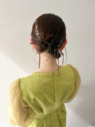 ミディアム カラー ヘアアレンジ autre所属・大久保 ひでなりのヘアスタイル