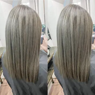 セミロング _White所属・ＳＨＩ ＺＵのヘアスタイル