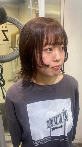 ミディアム designcolo r/似合わせNOKAのヘアスタイル