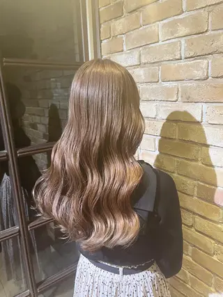 ロング 🧡ミルクティー/ レイヤー🧡ショウナのヘアスタイル