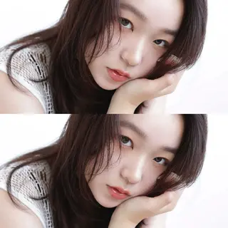 ミディアム カラー ヘアアレンジ 暖色カラー / minoriのヘアスタイル