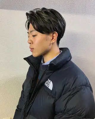 パーマ メンズ ヤマグチ リョウのヘアスタイル