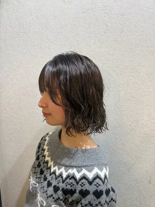 ミディアム 🧶個性派/横浜パー マ/暖色/ミミのヘアスタイル