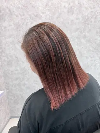 ミディアム 韓国風カラー🤎 𝒄𝒉𝒊𝒌𝒂のヘアスタイル