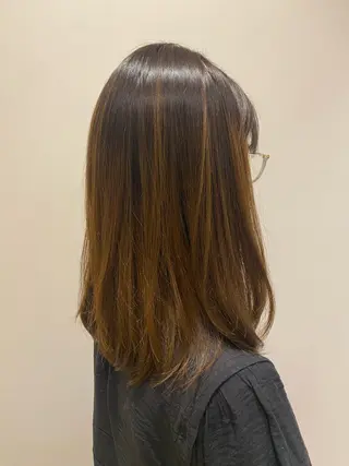 セミロング カラー 🌹艶髪カラー🌹 津田晴加【西荻窪】のヘアスタイル