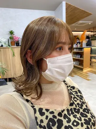 ミディアム オノザワ シュウジのヘアスタイル