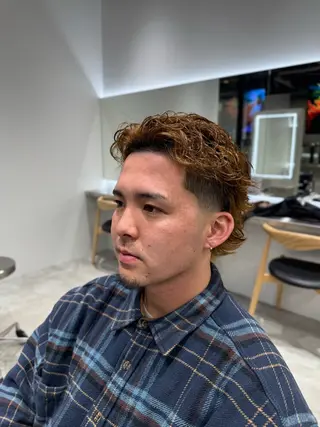 ミディアム パーマ メンズ fifth天神大名メンズサロン(フィフス)所属・fifth天神🌀 moromiのヘアスタイル