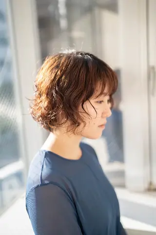 パーマ ショート Lazo所属・Lazo/ 原弥和子のヘアスタイル