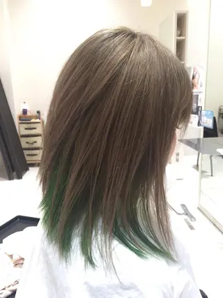 ミディアム 福元 保雄のヘアスタイル