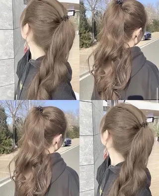 ミディアム カラー ヘアアレンジ mina 🌷のヘアスタイル