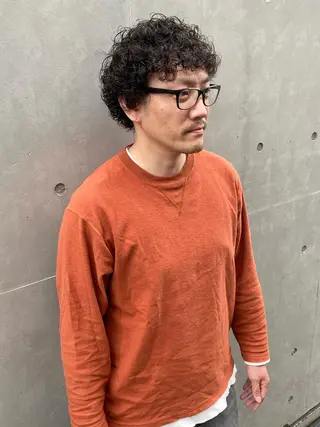 ショート カラー パーマ ヘアアレンジ メンズ キッズ ネイル マツエク・マツパ 中元 淳のヘアスタイル