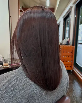 ミディアム カラー 坂本 瑞季のヘアスタイル