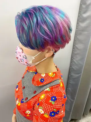 ショート カラー 【痛くないブリーチ】 野村友大のヘアスタイル