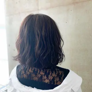 ミディアム カラー 一ノ瀬 蘭のヘアスタイル