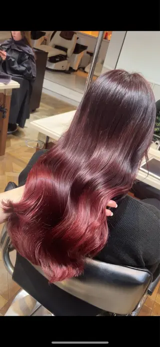 ロング カラー BEBE所属・ご新規様限定 透明感カラーKANAのヘアスタイル