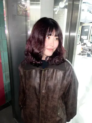ミディアム 小原 蒼衣のヘアスタイル