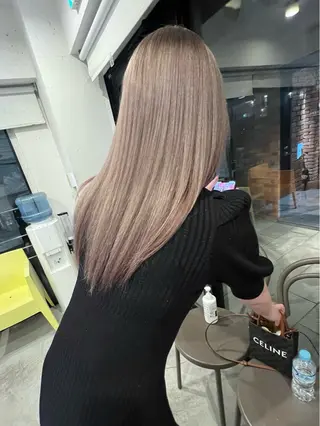 セミロング カラー 艶髪カラー✨似合わせ No.1🥇渡辺康貴のヘアスタイル