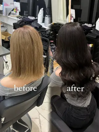 ロング カラー lapis福岡天神 まいのヘアスタイル