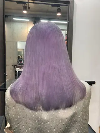 セミロング カラー ✨最安値✨エクステ カラー🌼つきな🌼のヘアスタイル