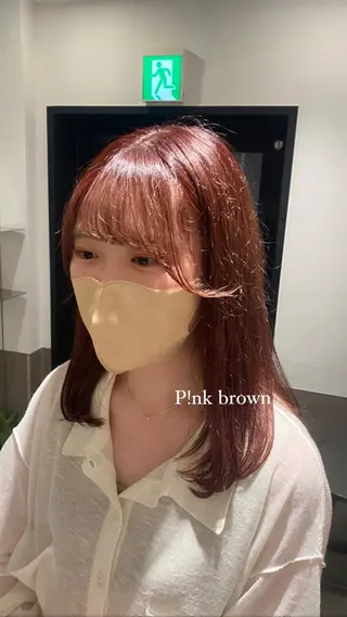 セミロング 透ける艶カラー💎 ミオのヘアスタイル