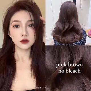 ロング カラー ブリーチなしWカラー 🎀韓国ヘア/amiのヘアスタイル