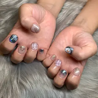 ネイル EARTH守谷店所属・🩶EARTH守谷店 YURA🦋のネイルデザイン