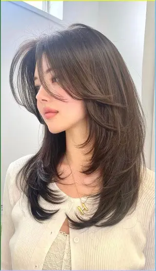 ロング 海外風レイヤーカット 👑店長　平松　由のヘアスタイル