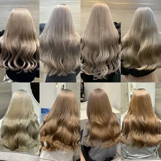 ロング カラー パーマ ヘアアレンジ メンズ 🤍韓国風/艶髪🤍 鳥越美羽のヘアスタイル