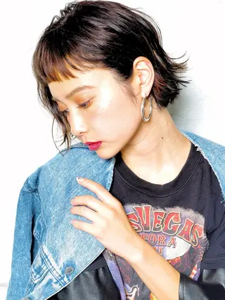 ショート 💗艶カラー💗 CECILのヘアスタイル