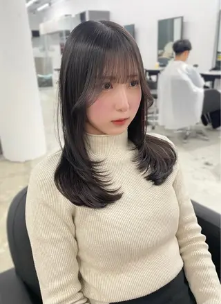 ミディアム ショート/レイヤー カット/ミサキ💐のヘアスタイル