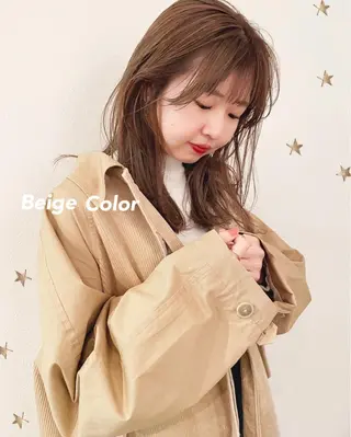 セミロング カラー salon AKIRA所属・市川 千夏のヘアスタイル