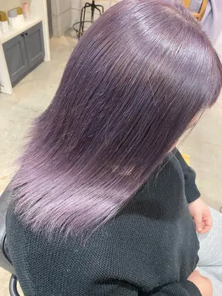 セミロング カラー 🩷🍭中津・梅田 エリア🍬💜のヘアスタイル