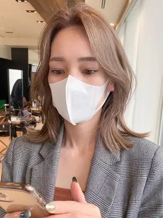 ミディアム 【1日2名様限定】 AFLOAT白川雄副のヘアスタイル