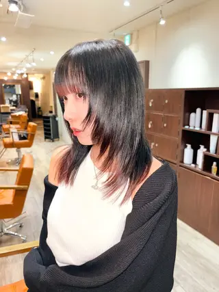 ミディアム カラー 【レイヤー/パーマ】 宮本　泰周のヘアスタイル