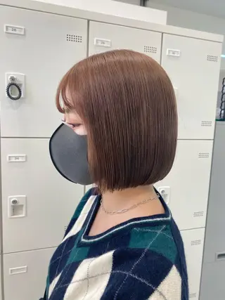 セミロング カラー ✨透明感、艶髪ヘア✨ 韓国ヘア特化💖のヘアスタイル