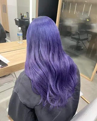 ロング カラー 韓国ヘア🇰🇷透明 感カラー/yui💞のヘアスタイル