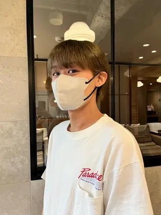 ロング カラー メンズ dao/ミルクティー /ブラウン/ブロンドのヘアスタイル