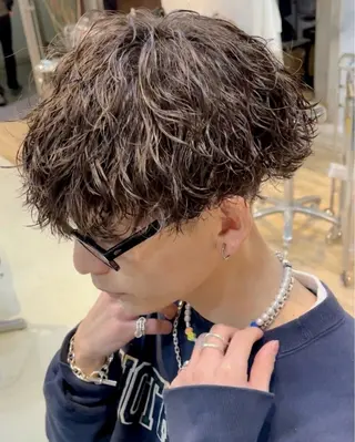ショート パーマ メンズ 【F.O.F】大野航 似合わせカットカラーのヘアスタイル