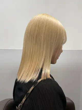 ミディアム パーマ、髪質改善 菊地美月のヘアスタイル