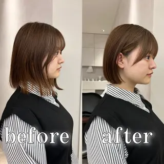 ショート カラー 池袋/似合わせ/縮毛 髪質改善【ugen】のヘアスタイル