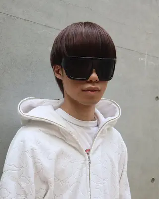 ショート メンズ レイヤーカット /ハイトーンchaoのヘアスタイル