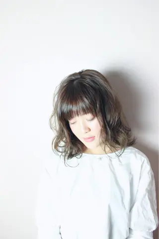 ミディアム カラー パーマ ✨U-topia渡邉 大樹【公認資格有】✨のヘアスタイル