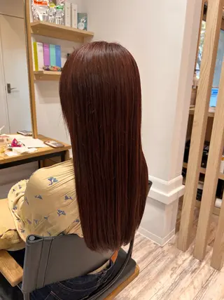 ロング カラー 渡部 未歩のヘアスタイル
