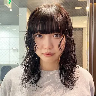 ミディアム パーマ メンズヘア個性派 ネイル/コトミ🐸のネイルデザイン