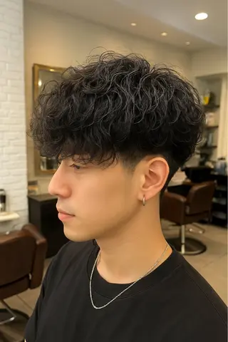 ショート パーマ 竹澤 尚哉のヘアスタイル