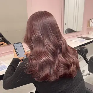 カラー 暖色ヘア/艶髪レッド セナ🎀のヘアスタイル